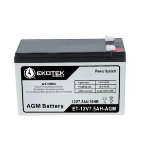 EKOTEK ET-12V7.5AH-AGM